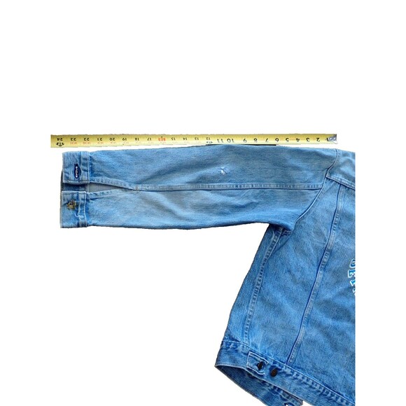 VTG Levi Strauss Jean Jacket sz 44 Trucker 70505-0213 Blue Houston Police Dept - Picture 6 of 16